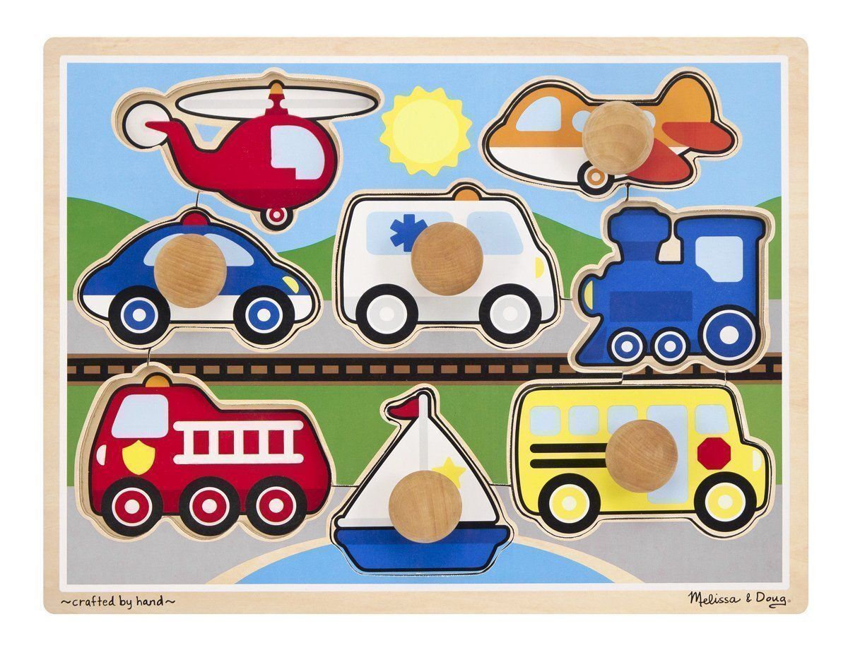 melissa and doug puzzles with knobs