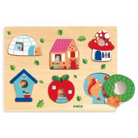 Djeco - Coucou House Wooden Puzzle