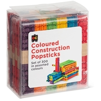 EC - Construction Popsticks Coloured (300 pack)