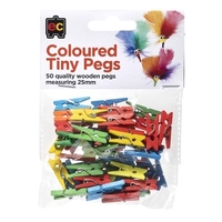EC - Coloured Tiny Pegs (50 pack)