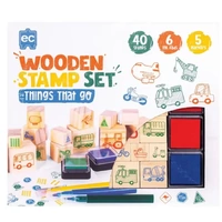 EC - Wooden Stamp Set - Things That Go!