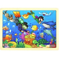 Masterkidz - Wooden Jigsaw Puzzle - Happy Diving 20pc