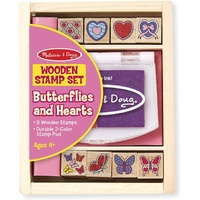 Melissa & Doug - Butterflies And Hearts Stamp Set