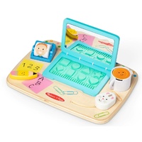 Melissa & Doug - Wooden Work & Play Desktop