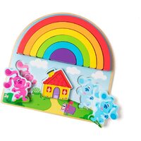 Melissa & Doug - Blue's Clues & You - Wooden Rainbow Stacking Puzzle