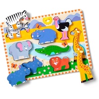 Melissa & Doug - Safari Animals Chunky Puzzle 8pc