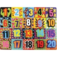 Melissa & Doug - Jumbo Numbers Chunky Puzzle 20pc