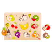 Tooky Toy - Fruit Peg Puzzle 10pc