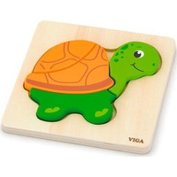 Viga Toys - Mini Block Puzzle - Turtle