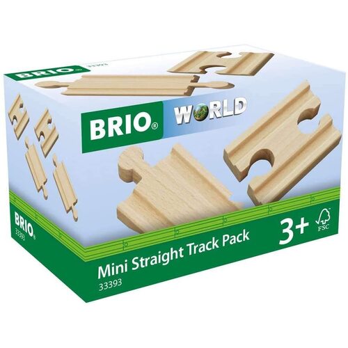 BRIO - Mini Straight Track Pack 4pc