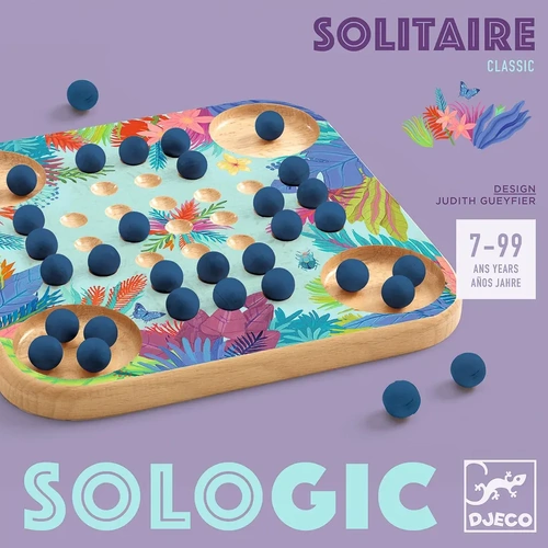Djeco - Solitaire Wooden Game