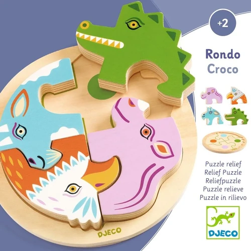 Djeco - Rondo Croco Wooden Puzzle