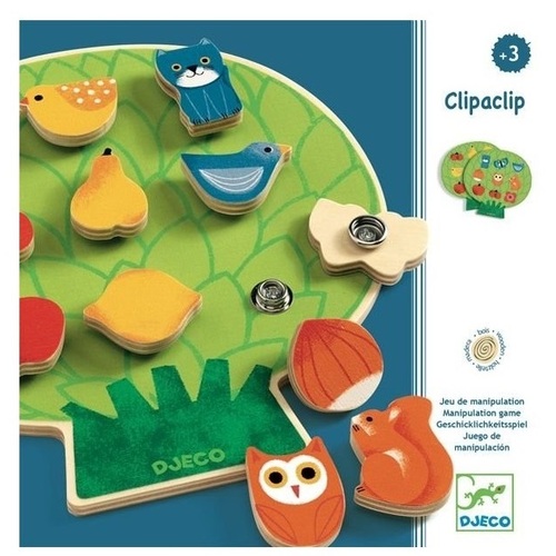 Djeco - Clipaclip Wooden Game