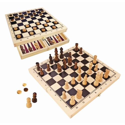 Fun Factory - Chess & Checkers Set