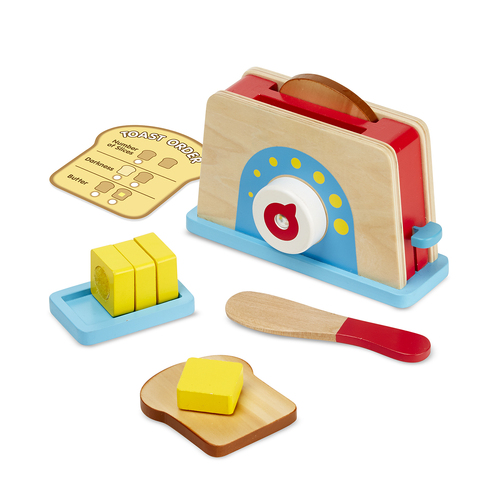 Melissa & Doug - Let's Play House! Toaster, Bread & Butter Set