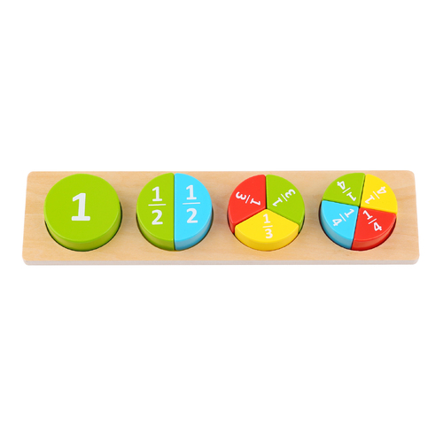 Tooky Toy - Fraction Round Block Puzzle